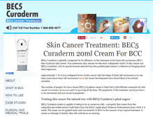 Tablet Screenshot of bec5curaderm.com